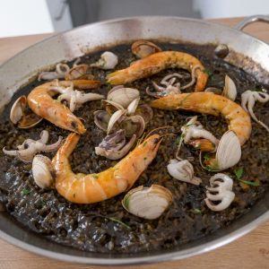 black paella chef james makinson